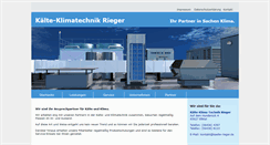 Desktop Screenshot of kaelte-rieger.de